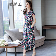 財(cái)驢王（CAILVWANG） 高腰 闊腳褲 女 短褲 休閑褲