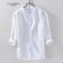 萊肯曼（LACANRMAN） 長(zhǎng)袖 男士襯衫 青春休閑