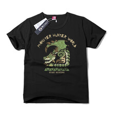 十一宮 短袖 男士T恤 雌火龍-黑 