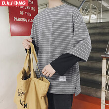 巴克龍（bakelong） 長袖 男士T恤 深灰色 