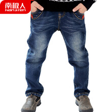 加絨牛仔褲男童冬