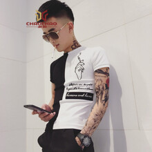 C2潮朝（C2 CHAOZHAO） 短袖 男士T恤 大黑色 S，XL，L，XXXL，M，XXL