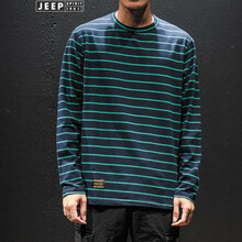 吉普（JEEP） 長(zhǎng)袖 男士T恤 藏青色 