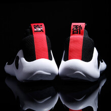 李寧（LI-NING）籃球鞋-2標(biāo)準(zhǔn)黑/標(biāo)準(zhǔn)白/朱砂紅 