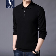 袋鼠（DAISHU） 長(cháng)袖 男士T恤 黑色5221 