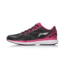 李寧（LI-NING）跑步鞋ARHM012-4熒光洋紅/新基礎(chǔ)黑 