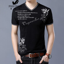 富貴鳥（FUGUNIAO） 短袖 男士T恤 黑色 XL，L，XXL，XXXL，M
