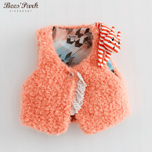 蜜蜂公园 童装<em>女童</em>春秋装 <em>女童秋装</em>外套<em>马甲</em>宝