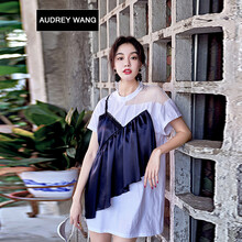 AUDREYWANG  拼接，撞色 連衣裙