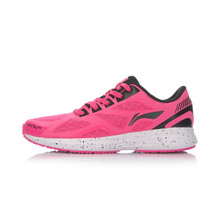 李寧（LI-NING）跑步鞋ARHM012-3熒光果粉/新基礎(chǔ)黑 