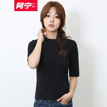 阿寧 拼接，扎染 短袖 T恤 女 圓領(lǐng)