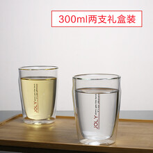 白領(lǐng)愛喝花茶，雙層玻璃杯