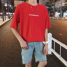 UYUK 短袖 男士T恤 紅色 S，XL，L，XXL，XXXL，M