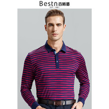百斯盾（Bestn） 長袖 男士T恤 暗紅 S，XL，L，XXL，M，XXXL