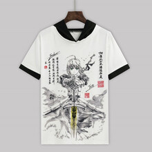 刻沫 短袖 男士T恤 fate吾王saber52 