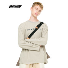 viishow 長(zhǎng)袖 男士T恤 卡其色 S，XL，L，XXL，M