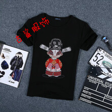 尊尚鳥(niǎo) 短袖 男士T恤 財神黑色 