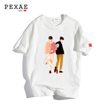 古萊登（GODLIKE） 短袖 男士T恤 白--兩個(gè)男孩 