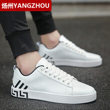 煬州（YANGZHOU）男士8856白黑【皮面】 39