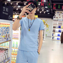 丹杰仕（DAN JIE SHI） 短袖 男士T恤 天藍色 XL，L，XXXL，XXL，M