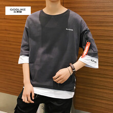 古萊登（GODLIKE） 短袖 男士T恤 深灰色 S，XL，L，M，XXXL，XXL