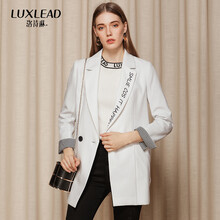 洛詩琳（LUXLEAD） 西裝領(lǐng) 長袖 女 短外套 刺繡