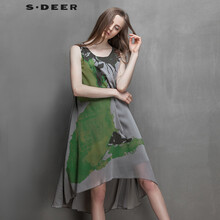 S.DEER  拼接 連衣裙