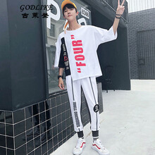 古萊登（GODLIKE） 短袖 男士T恤 白衣白褲 XL，L，XXL，XXXL，M