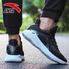 安踏（ANTA）跑步鞋黑/安踏白(加厚)74 