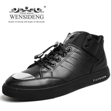 溫思登（WENSIDENG）男士低幫-黑色 42