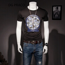 DG PRACO 短袖 男士T恤 黑色 XL，L，XXL，XXXL，M