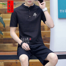 古萊登（GODLIKE） 短袖 男士T恤 佛字黑色 XL，L，M，XXXL，XXL