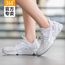 361度跑步鞋【女款】白/太空灰 35