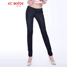 ET BOITE 中腰 鉛筆褲/小腳褲 女 長(cháng)褲 牛仔褲