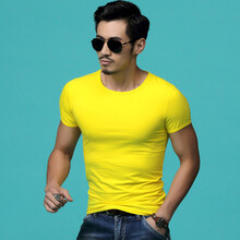 品立（PINLI） 短袖 男士T恤 黃色 XL，L，XXXL，XXL，M