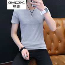 暢登（CHANGDENG） 短袖 男士T恤 純灰短袖 