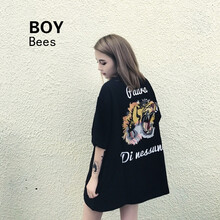 Boy Bees 印花 短袖 T恤 女 圓領(lǐng)