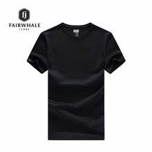 馬克華菲（FAIRWHALE） 短袖 男士T恤 純黑色 