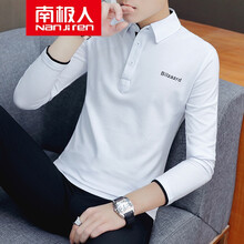 南極人（Nan Ji ren） 長袖 男士T恤 白色 XL，L，M