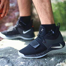 耐克（NIKE）籃球鞋BQ8453-004泡椒黑銀耐磨 