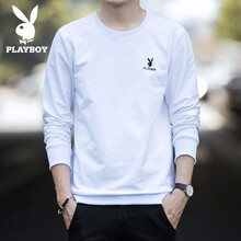 PLAYBOY 長袖 男士T恤 白色 
