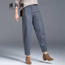凌丹娜 高腰 燈籠褲 女 九分褲 休閑褲