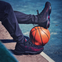耐克（NIKE）籃球鞋黑紅AO2595-002 