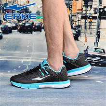 鴻星爾克（ERKE）跑步鞋正黑/河藍  44，41，42，43