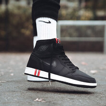 耐克（NIKE）籃球鞋PSG巴黎限定黑白AR3254-001 