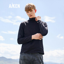 愛肯（Aiken） 長(zhǎng)袖 男士T恤 黑色 S，XL，L，M，XXL