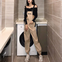 女背帶褲長褲包郵