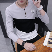 傳奇保羅（CHUANQIBAOLUO） 長袖 男士T恤 700灰色 XL，L，XXXL，XXL，M