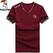 啄木鸟（TUCANO） 短袖 男士T恤 酒红丨GK印花 