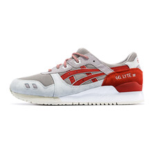 asicsTiGER跑步鞋米灰色/紅褐色 